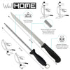 Kit de Jamonero de Madera Well Home con Cuchillo y Chaira + Funda Tiberic