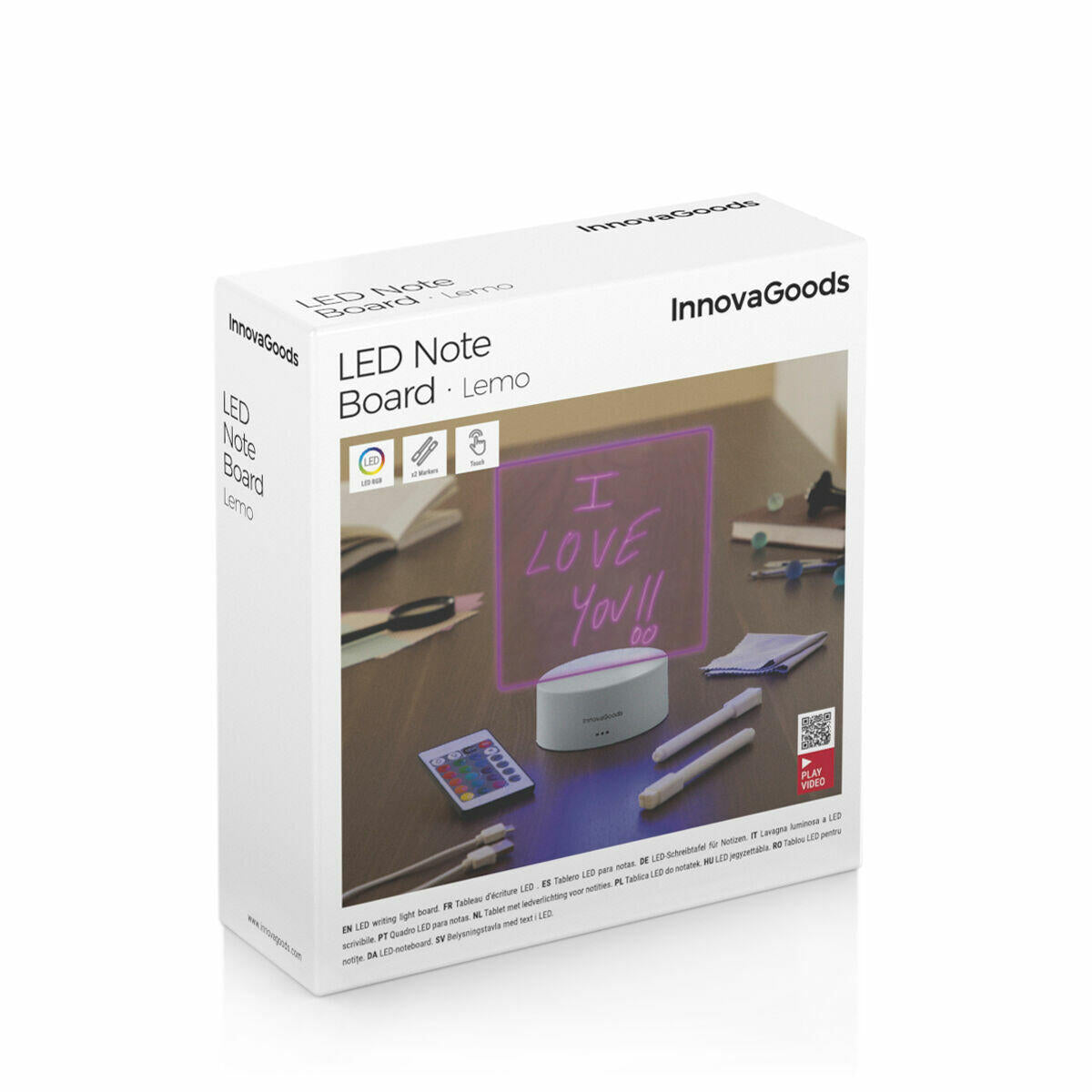 Tablero de Notas y Mensajes LED Lemo InnovaGoods