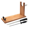 Kit de Jamonero de Madera Well Home con Cuchillo y Chaira + Funda Tiberic