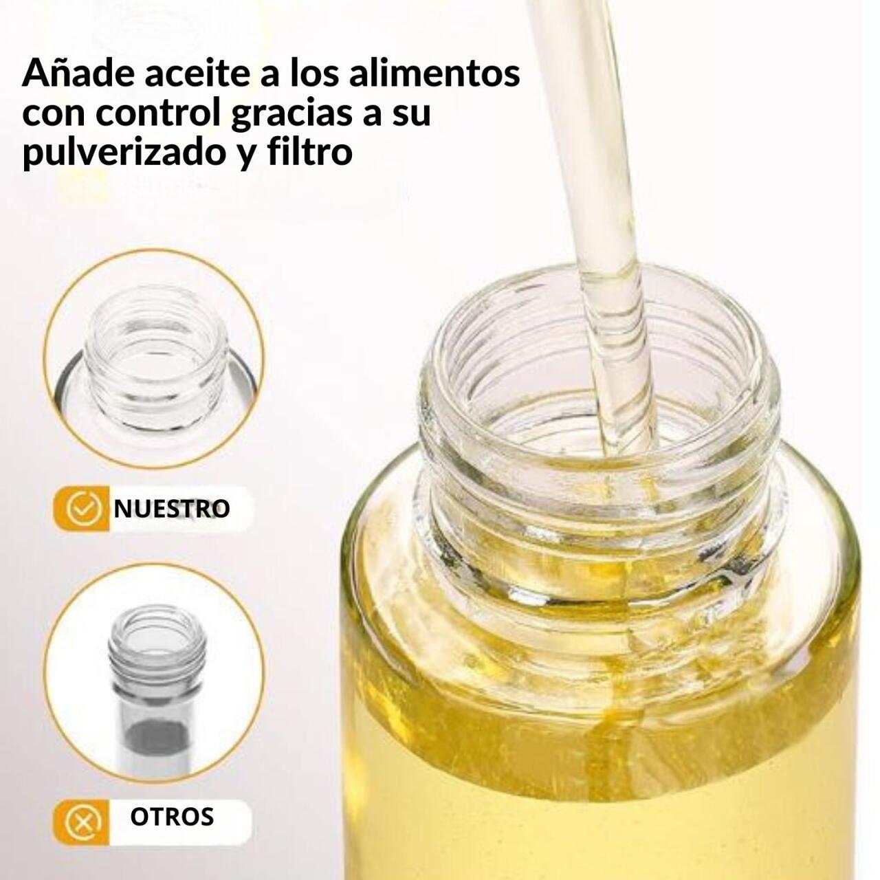 PACK Pulverizador de aceite y Bote aceite con brocha