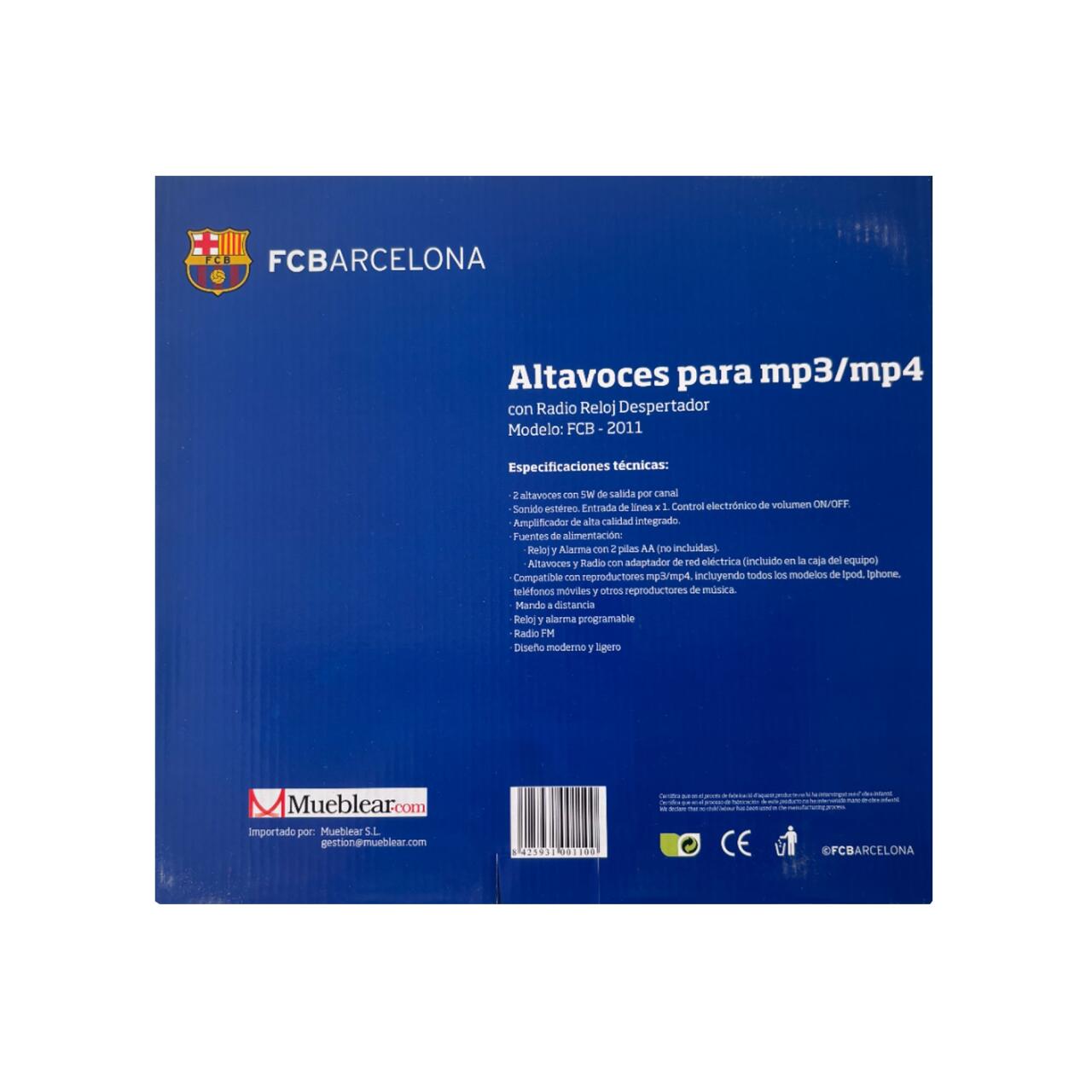 Altavoces Camp Nou para MP3/MP4 - Producto Oficial y de Coleccionista del FC Barcelona