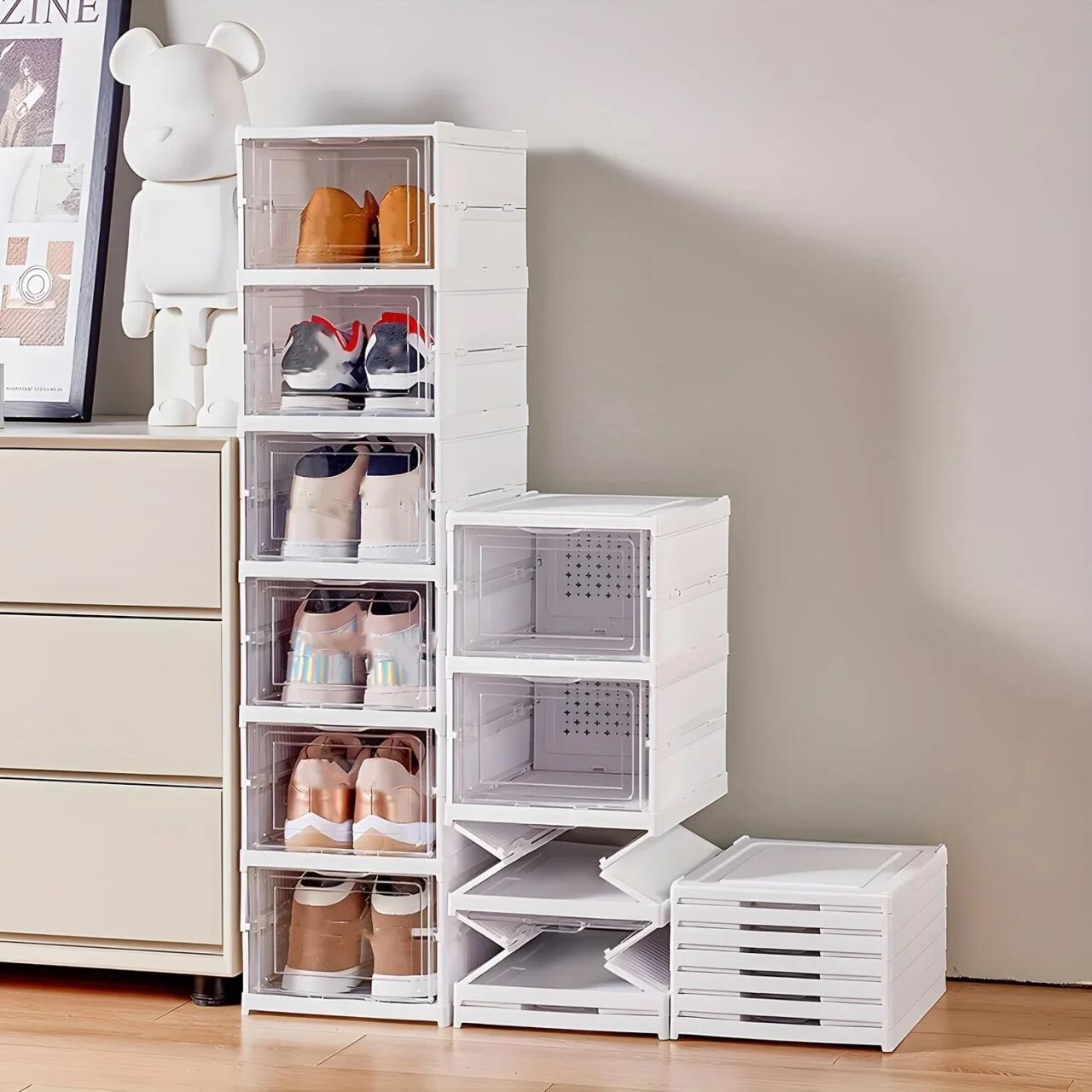 ZAPATERO PLEGABLE CON PUERTAS 6 ALTURAS