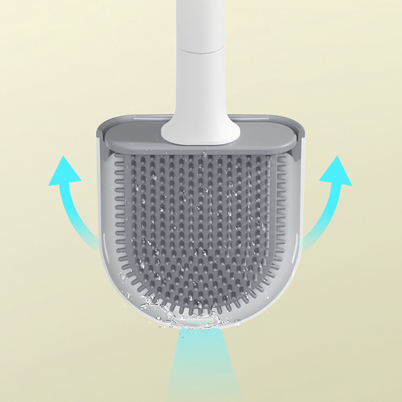 Escobilla para inodoro de silicona